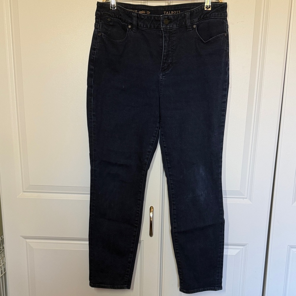 Talbots Heritage Ankle Dark Wash Stretch Denim